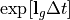 \exp[\mathbf l_g\Delta t]