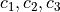 c_1,c_2,c_3