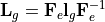 \mathbf L_{g}=\mathbf F_{e}\mathbf l_{g}\mathbf F_{e}^{-1}