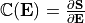 \mathbb{C}(\mathbf{E})=\frac{\partial \mathbf{S}}{\partial \mathbf{E}}